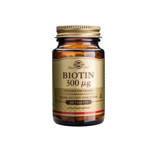 Solgar Biotin 300μg Βιοτίνη 100 ταμπλέτες