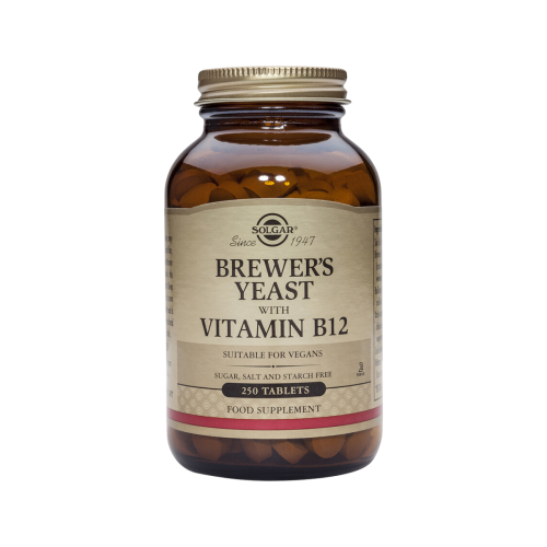 Solgar Brewer's Yeast Vitamin B12 Μαγιά Μπύρας 250 ταμπλέτες
