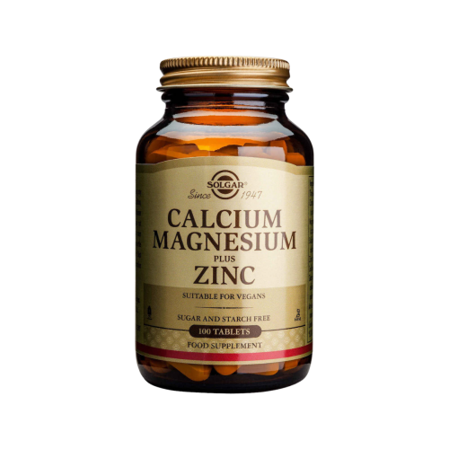 Solgar Calcium Magnesium Plus Zinc Ασβέστιο, Μαγνήσιο & Ψευδάργυρος 100 ταμπλέτες