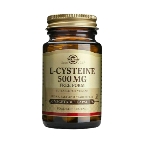 Solgar L-Cysteine 500MG Κυστεΐνη 30 φυτικές κάψουλες