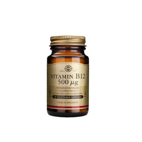 Solgar Vitamin B12 500mg 50 φυτικές κάψουλες