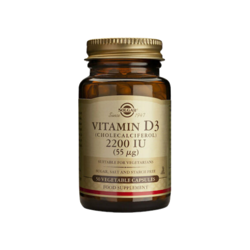Solgar Vitamin D3 2200IU 55μg 50 φυτικές κάψουλες