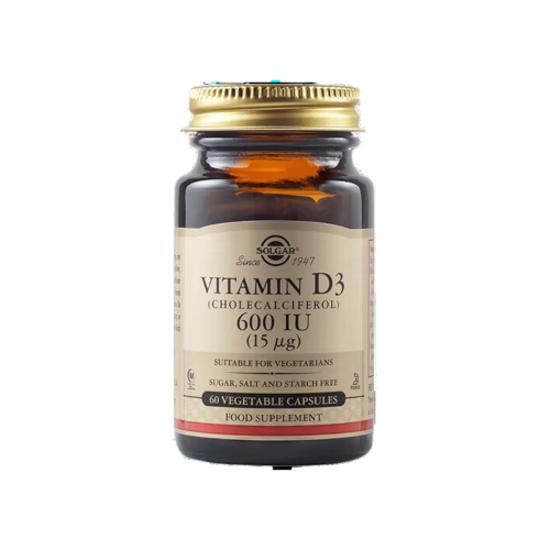 Solgar Vitamin D3 600iu (Cholecalciferol) 15μg 60 φυτικές κάψουλες
