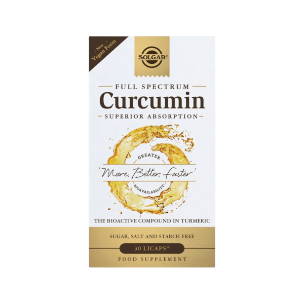 Solgar Full Spectrum Curcumin Κουρκουμάς 30 μαλακές κάψουλες