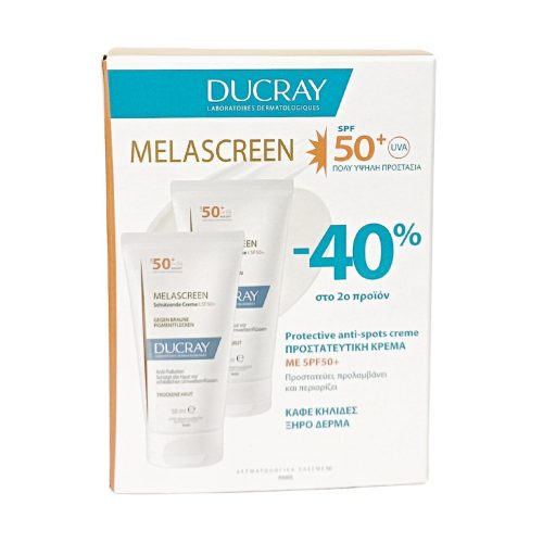 Ducray Melascreen Anti-Spots Κρέμα Κατά των Κηλίδων SPF50+ 2x50ml