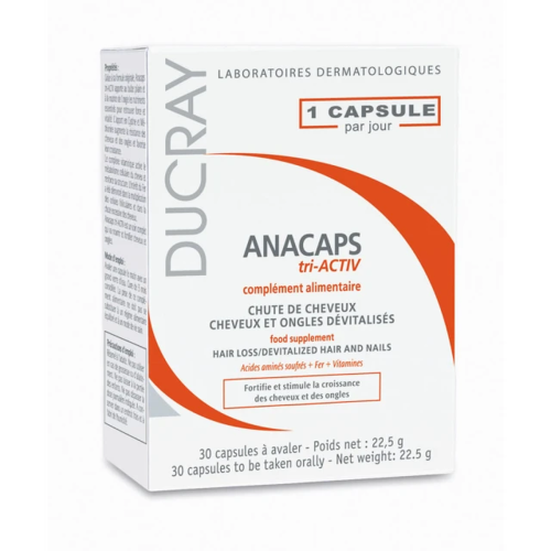 Ducray Anacaps Tri-activ Complément Alimentaire, 30Κάψουλες