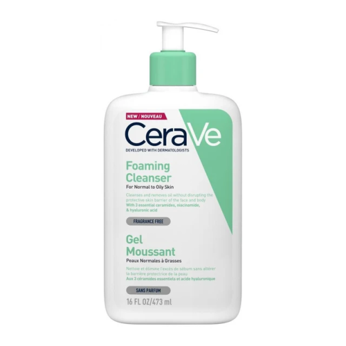 CeraVe Foaming Αφρώδες Gel Καθαρισμού για Κανονικό έως Λιπαρό Δέρμα 473ml