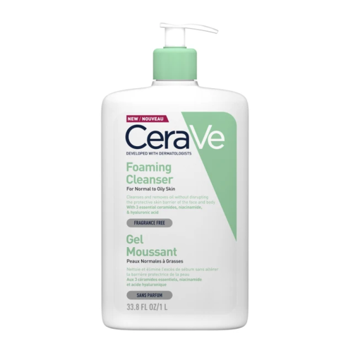 CeraVe Foaming Αφρώδες Gel Καθαρισμού για Κανονικό έως Λιπαρό Δέρμα 1000ml