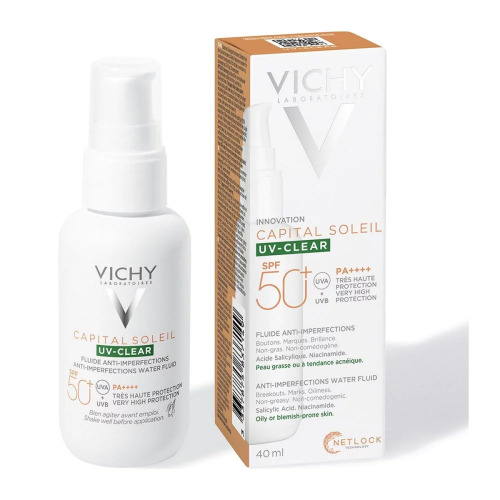 Vichy Capital Soleil UV-Clear Αντηλιακό Προσώπου Κατά της Λιπαρότητας SPF50+ 40ml
