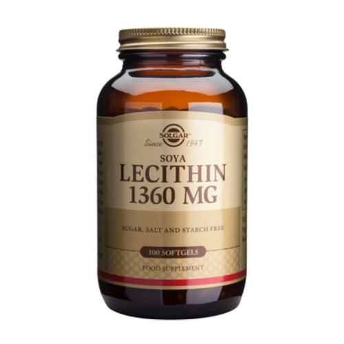 Solgar Lecithin 1360MG Λεκιθίνη 100 μαλακές κάψουλες