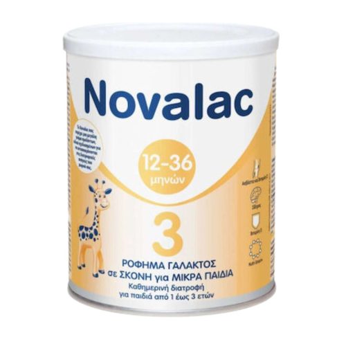 Novalac 3 Ρόφημα Γάλακτος σε Σκόνη για Παιδιά Mετά τον 1ο Χρόνο Χωρίς Ζάχαρη 400gr