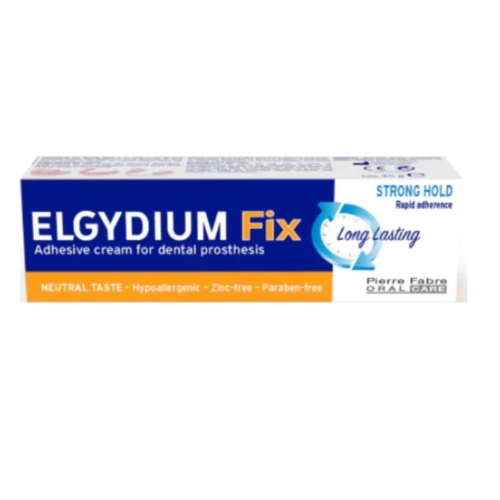 Elgydium Fix Strong Hold Στερεωτική Κρέμα Τεχνητής Οδοντοστοιχίας 45g