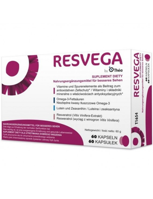 Thea Pharma Resvega Συμπλήρωμα Διατροφής για την Όραση, 60 Κάψουλες