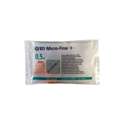 BD Micro-Fine+ Σύριγγα 29G x 12.7mm 0.5ml 1τμχ
