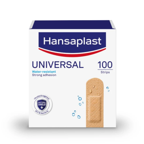 Hansaplast Universal Family Pack Αδιάβροχα Αυτοκόλλητα Επιθέματα 1.9x7.2cm, 100 Τεμάχια