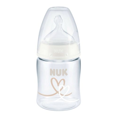 Nuk First Choice+ Πλαστικό Μπιμπερό Σιλικόνης Λευκό 0-6m 150ml