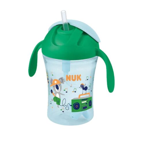 Nuk Motion Cup Παιδικό Ποτηράκι με Λαβές & Καλαμάκι 8m+ 230ml