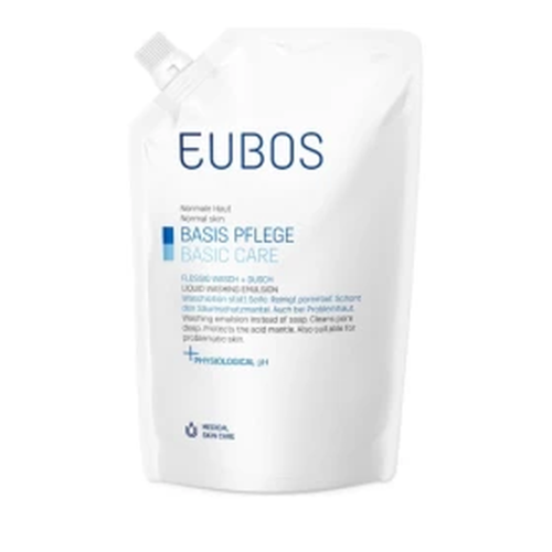 Eubos Refill Blue Liquid Washing Emulsion, 400ml