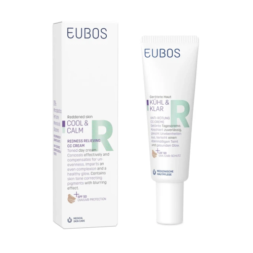 Eubos Cool & Calm Redness Relieving SPF50 CC Cream, 30ml