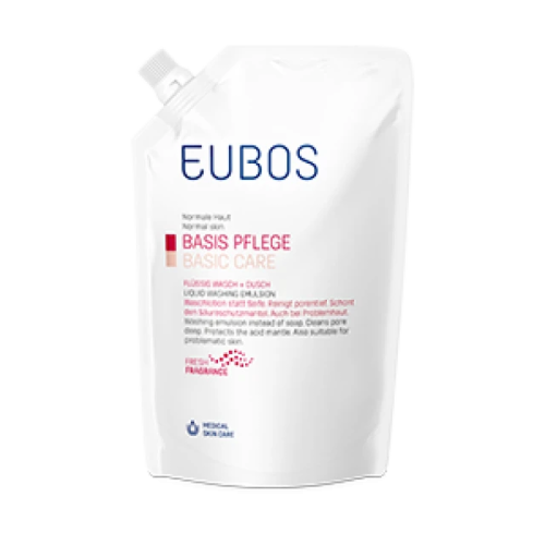 Eubos Refill Red Liquid Washing Emulsion, 400ml
