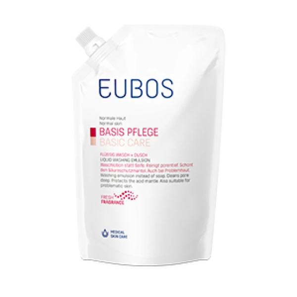 Eubos Refill Red Liquid Washing Emulsion, 400ml