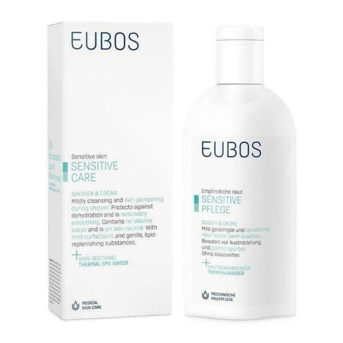 Eubos Sensitive Care Shower & Cream, 200ml