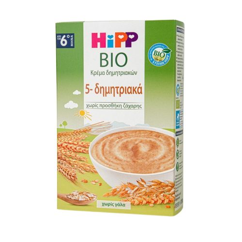 Hipp Βρεφική Κρέμα Bio 5 Δημητριακών 6m+ 200g