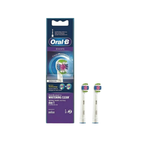 Oral-B 3D White CleanMaximiser Ανταλλακτικές Κεφαλές 2τμχ