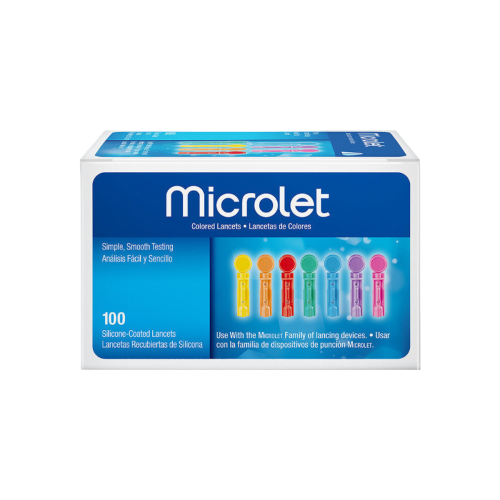 Bayer Microlet Colored Έγχρωμοι Σκαρφιστήρες 100τμχ