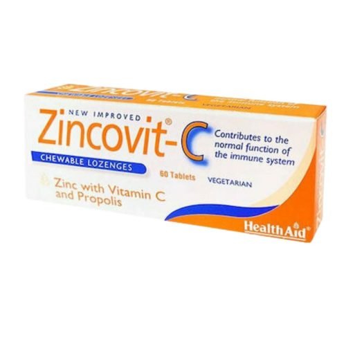 Health Aid Zincovit-C Συμπλήρωμα για την Ενίσχυση του Ανοσοποιητικού 60 ταμπλέτες