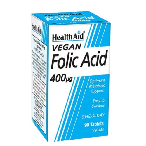Health Aid Acid Folic 400mcg 90 ταμπλέτες