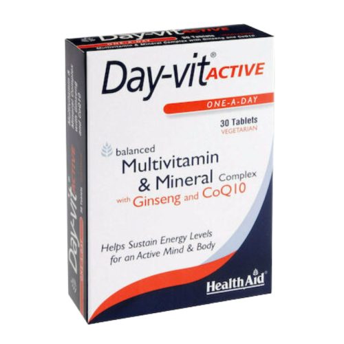 Health Aid Day-Vit Active Βιταμίνη για Ενέργεια 30 ταμπλέτες