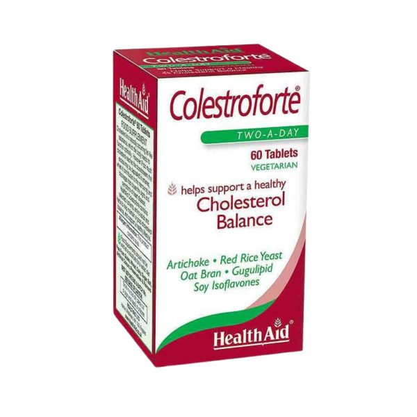 Health Aid Colestroforte Συμπλήρωμα Διατροφής κατάλληλο για τη φυσιολογική λειτουργία της καρδιάς 60 ταμπλέτες