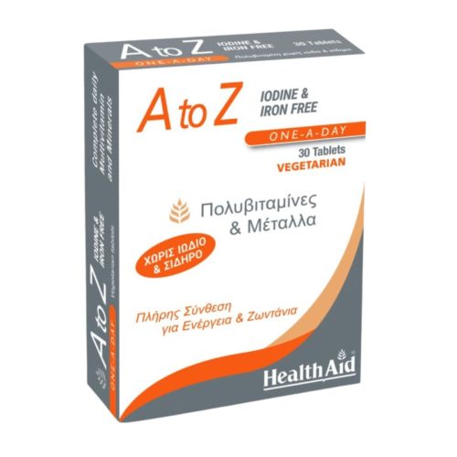 Health Aid A To Z Iodine & Iron Free 30 ταμπλέτες