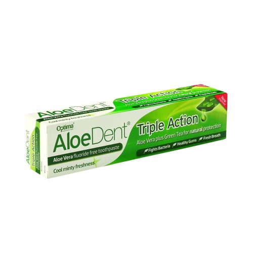 Optima Aloe Dent Triple Action Οδοντόκρεμα Τριπλής Δράσης Aλόη, 100ml