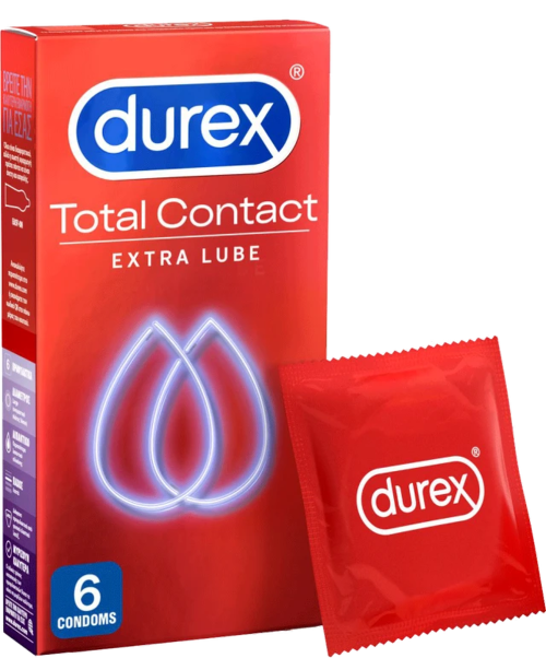 Durex Total Contact Εξαιρετικά Λεπτά Προφυλακτικά , 6Τεμάχια
