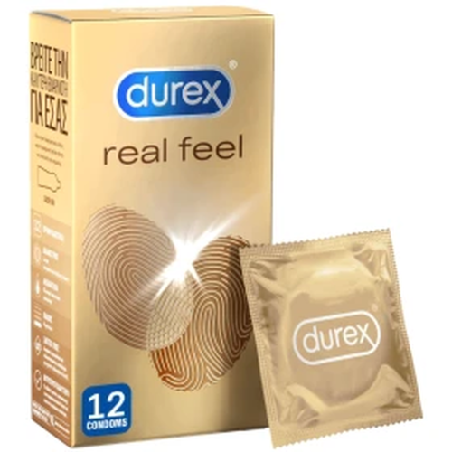 Durex Real Feel Προφυλακτικά Φυσικής Αίσθησης, 12Τεμάχια