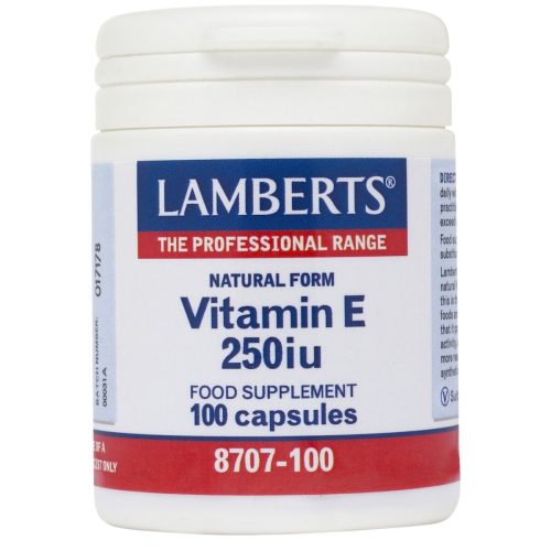 Lamberts Vitamin E 250iu 168mg 100 κάψουλες