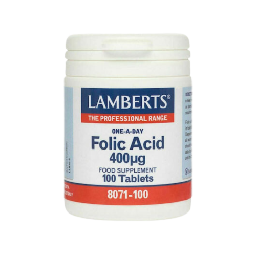 Lamberts Folic Acid 400mg Φολικό Οξύ 100 ταμπλέτες