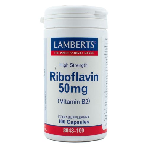 Lamberts Riboflavin Βιταμίνη 50mg 100 κάψουλες