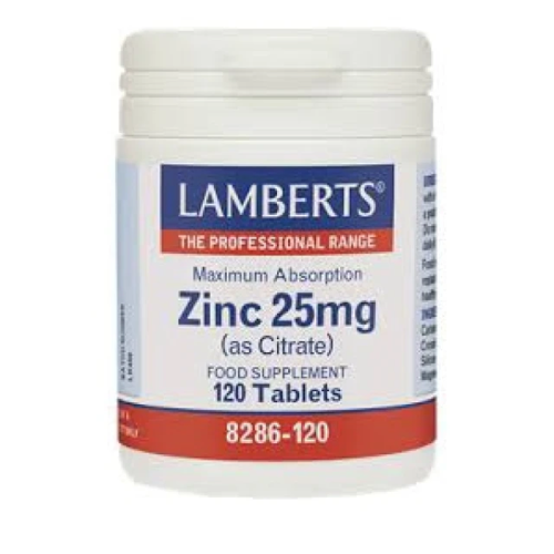 Lamberts Zinc 25mg (Citrate) Ψευδάργυρος 120 ταμπλέτες