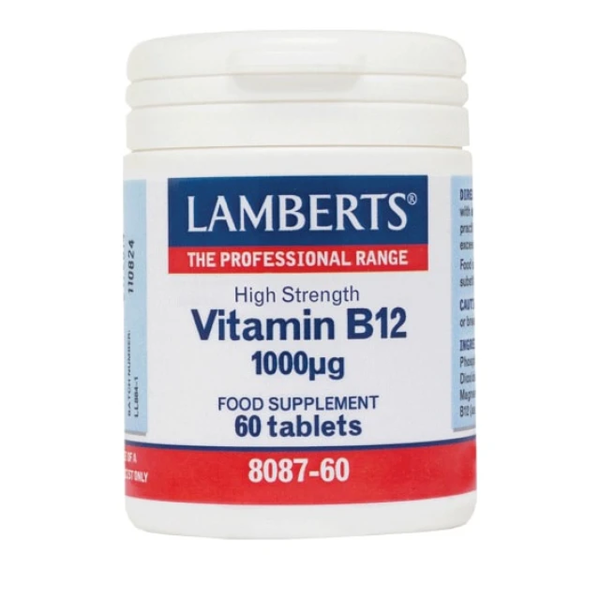 Lamberts High Strength Vitamin B12 1000mg 60 ταμπλέτες