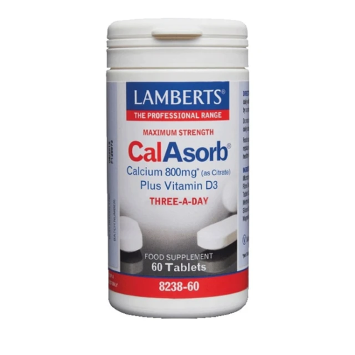 Lamberts CalAsorb Calcium (as Citrate) 800mg Ασβέστιο 60 ταμπλέτες