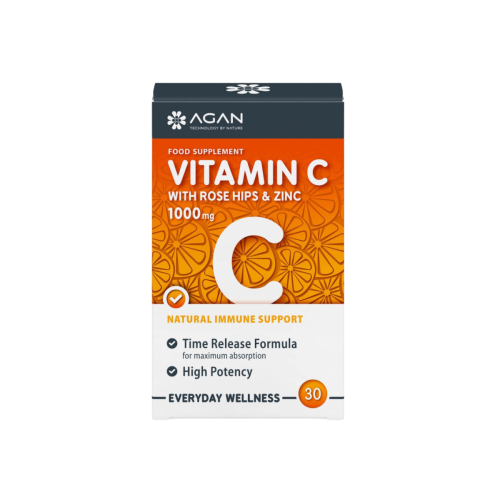 Agan Vitamiin C Βιταμίνη για Ενέργεια 1000mg 30 ταμπλέτες