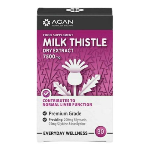 Agan Milk Thistle Dry Extract 7500mg 30 ταμπλέτες