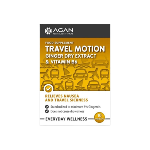 Agan Travel Motion Συμπλήρωμα για την Ναυτία 10 κάψουλες