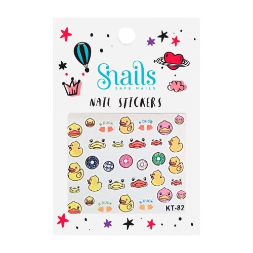 Snails Nail Stickers Quack Quack Αυτοκόλλητα Νυχιών για Παιδιά