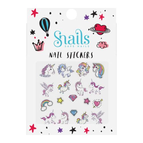Snails Nail Stickers Unicorn Αυτοκόλλητα Νυχιών για Παιδιά
