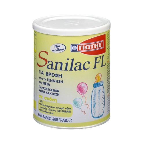 Sanilac FL Γάλα Για Βρέφη Με Δυσανεξία Στη Λακτόζη 0m+ 400g