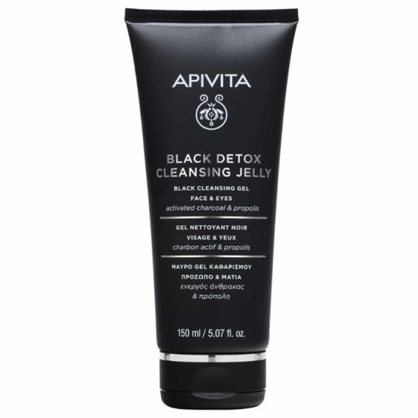 Apivita Black Detox Gel Καθαρισμού, 150ml